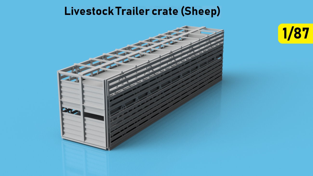 1/87 HO Scale Australian 40ft Livestock Sheep Crate Trailer Etsy