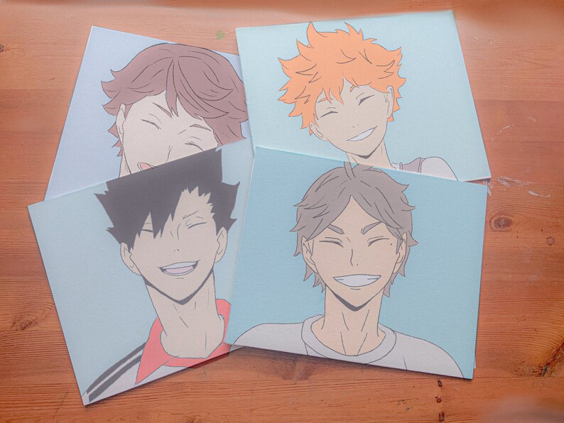 Haikyuu Custom Acrylic Painting on Canvas // 11 x 14 // Etsy