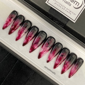Poisoned Blood Gel Press on Nails