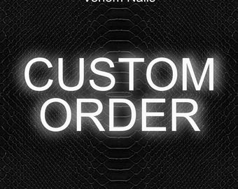 Custom order | Luxury Salon Quality Reusable Press on Nails | Gel tips