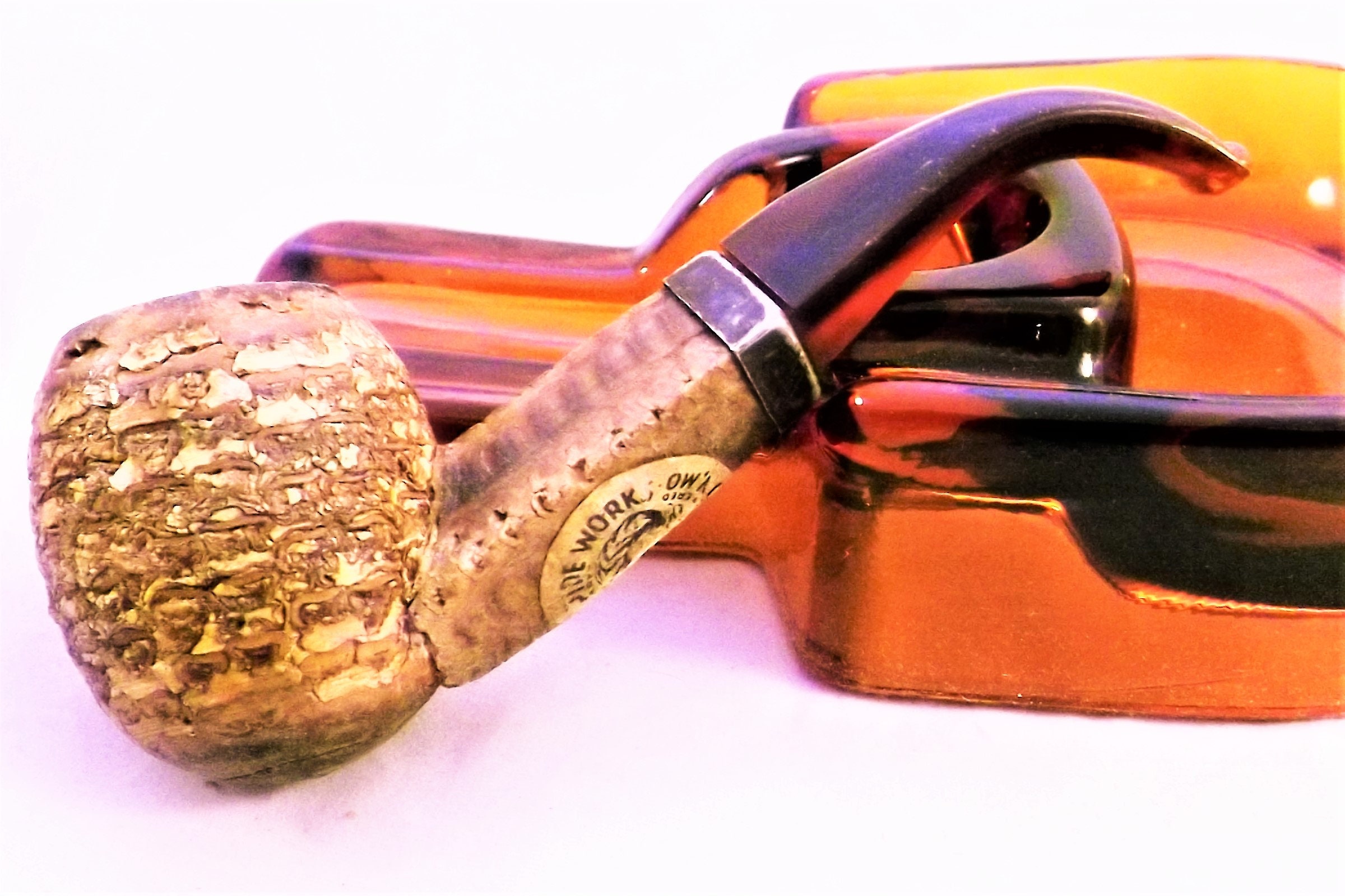 Rare Vintage National Corn Cob Pipe Works Bent Bulldog Estate Etsy