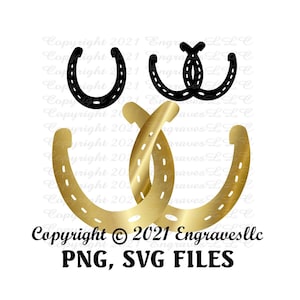 Horseshoe , Intertwined horseshoe , SVG , PNG , Printble , Download , Wedding decoration , Cricut file