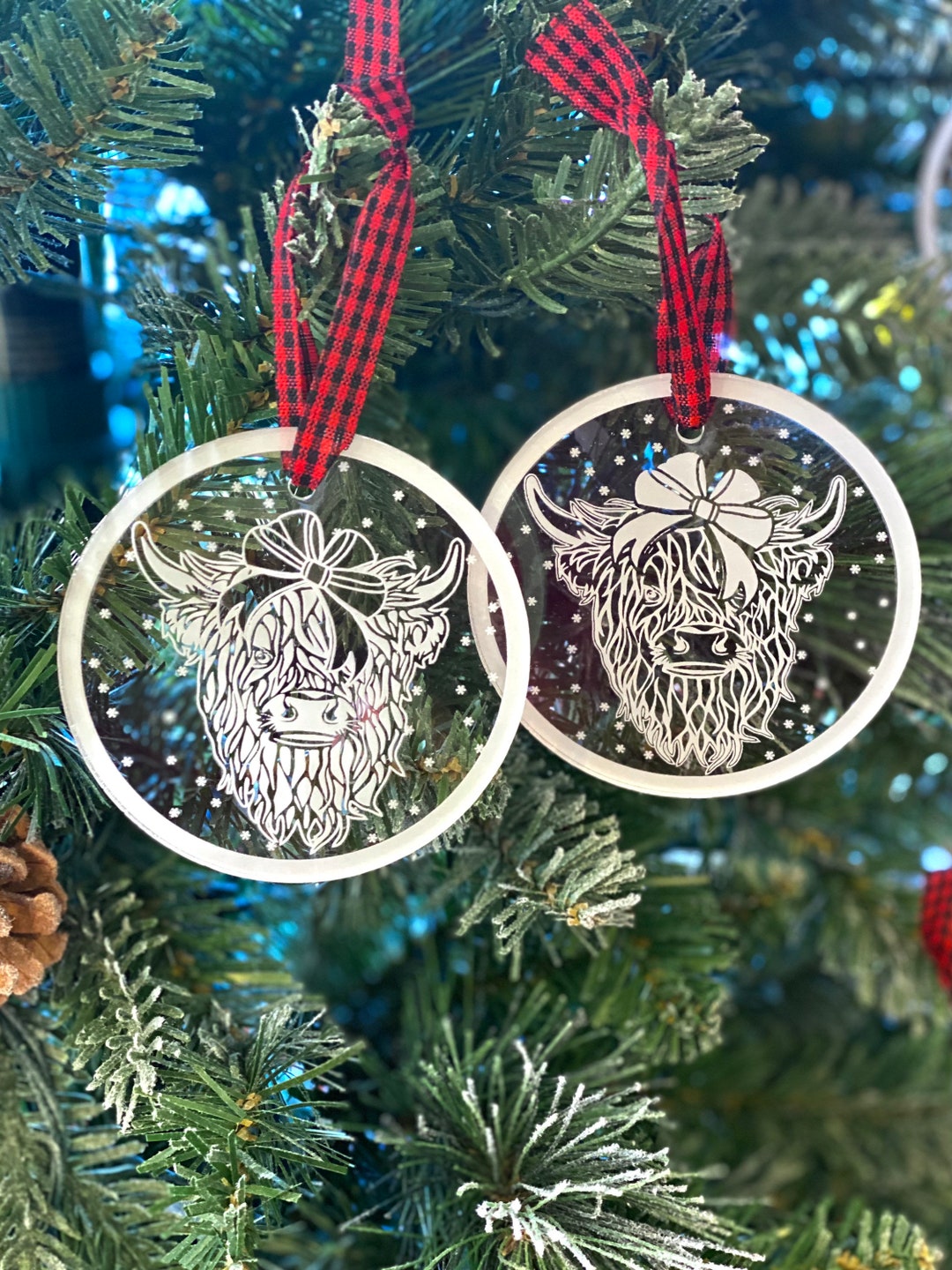 Highland Cattle Ornament Hairy Cow Ornament Set Scottish Cow highland-cattle-ornament-hairy-cow-ornament-set-scottish-cow