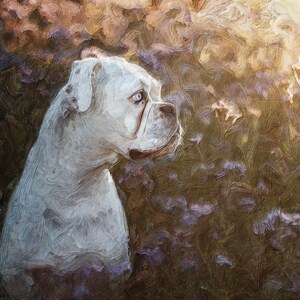 Pet Portrait From Photo Custom Painting Pet Memorial Gift Dog Portrait Personalized Digital Painting Canvas Printed On Canvas Ready To Hang
