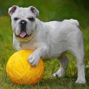 Pet Dog Painting From Photo Custom Dog Portrait, Birthday, Anniversary Gift For Pet Lover, Cat Painting From Photo, Canvas Print