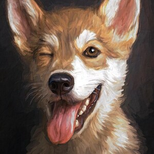 Pet Painting From Photo - Custom Dog Portrait - Birthday, Anniversary Gift - Cat Painting From Photo - Canvas Print - Dog Lover Gift
