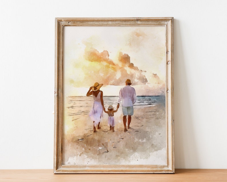 Watercolor painting from photo, watercolor painting custom, painting from photo, watercolor painting, watercolor prints, canvas wall art image 1