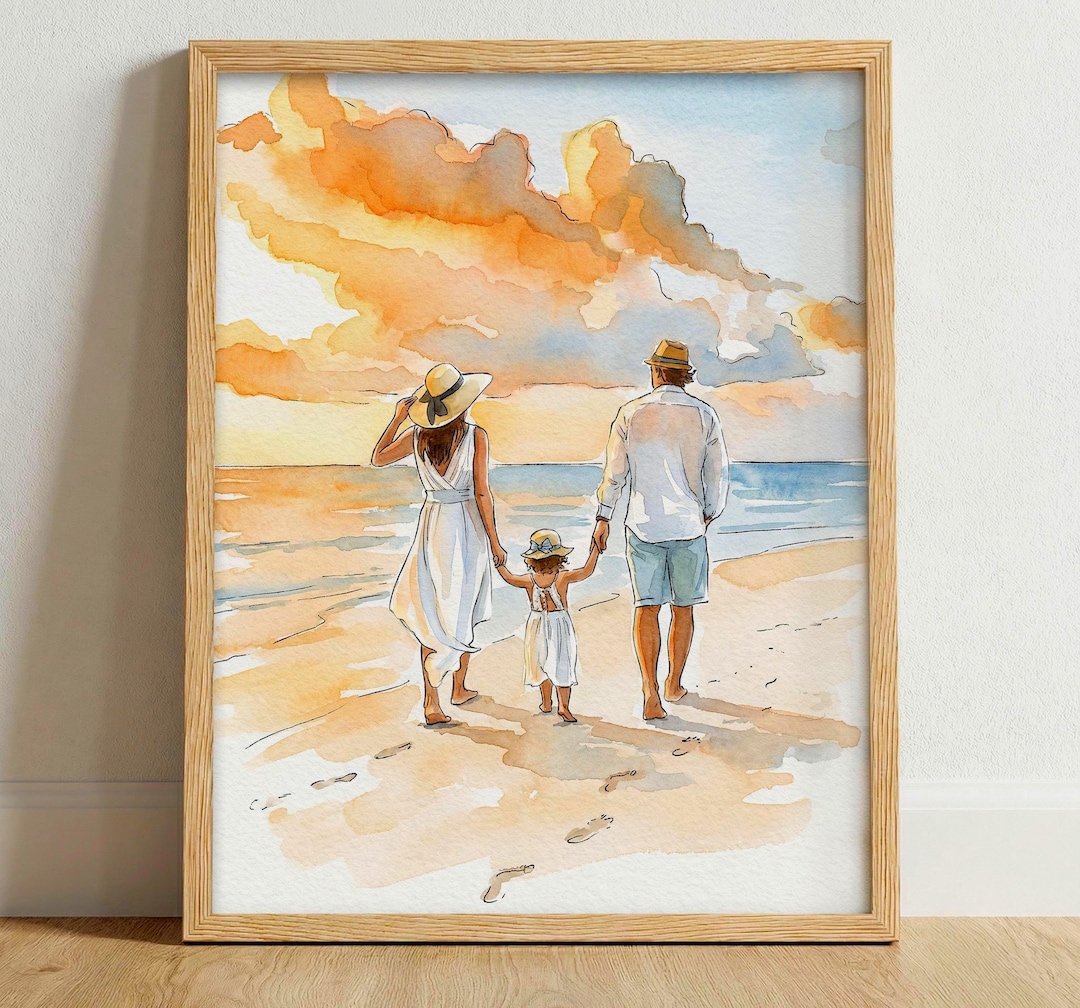 Watercolor Painting from Photo, Custom Watercolor Couple Portrait, Canvas wall art