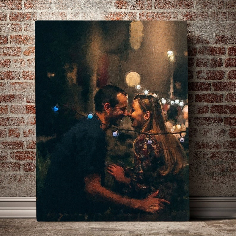Custom Oil Painting Portrait For Girlfriend Boyfriend Etsy