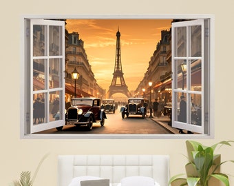 Old Paris Streets Wall Art Sticker Decal Mural Poster Office Nursery Room Home Decor ID863