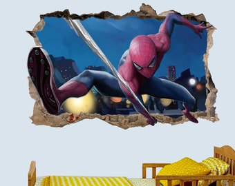 Spiderman super-héros autocollant Mural autocollant Mural affiche  impression Art maison bureau décor Spider Man EA50 -  Canada