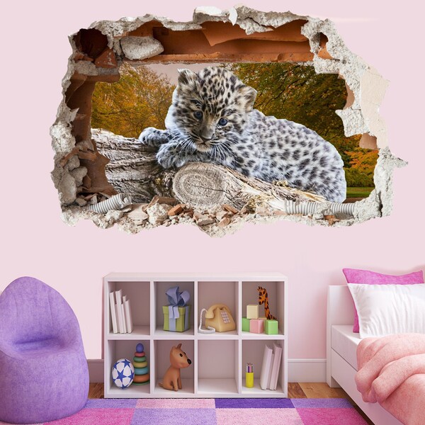 Leopard Print Wall Decal Etsy UK