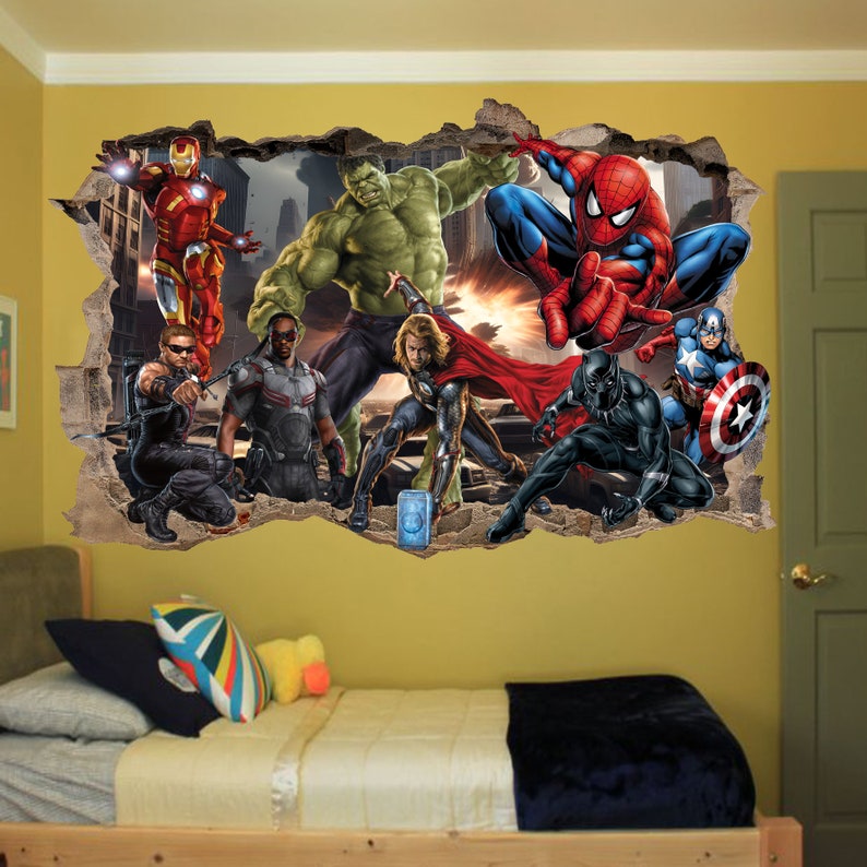 Superhero Avengers Mural Wall Sticker