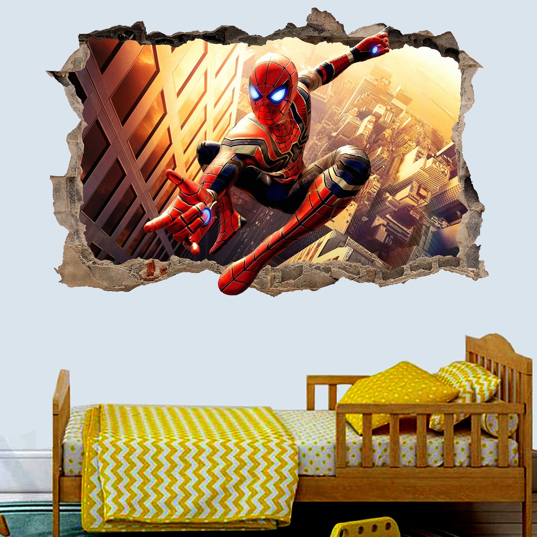 at Home Spiderman Canvas 16.0 x 1.3 x 16.0 Wall Art