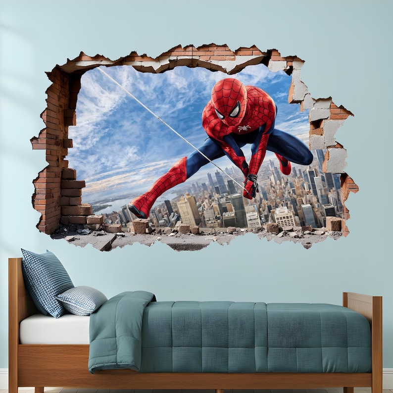 Spiderman Wall Decal Sticker Mural Self-adhesive Poster