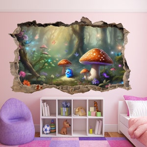 Enchanted Forest Fantasy Wall Decor Sticker Art Poster Mural Transfer ...