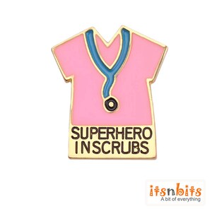 NHS Superheroes Enamel Pin Badge - National Health Service Key Worker Tribute