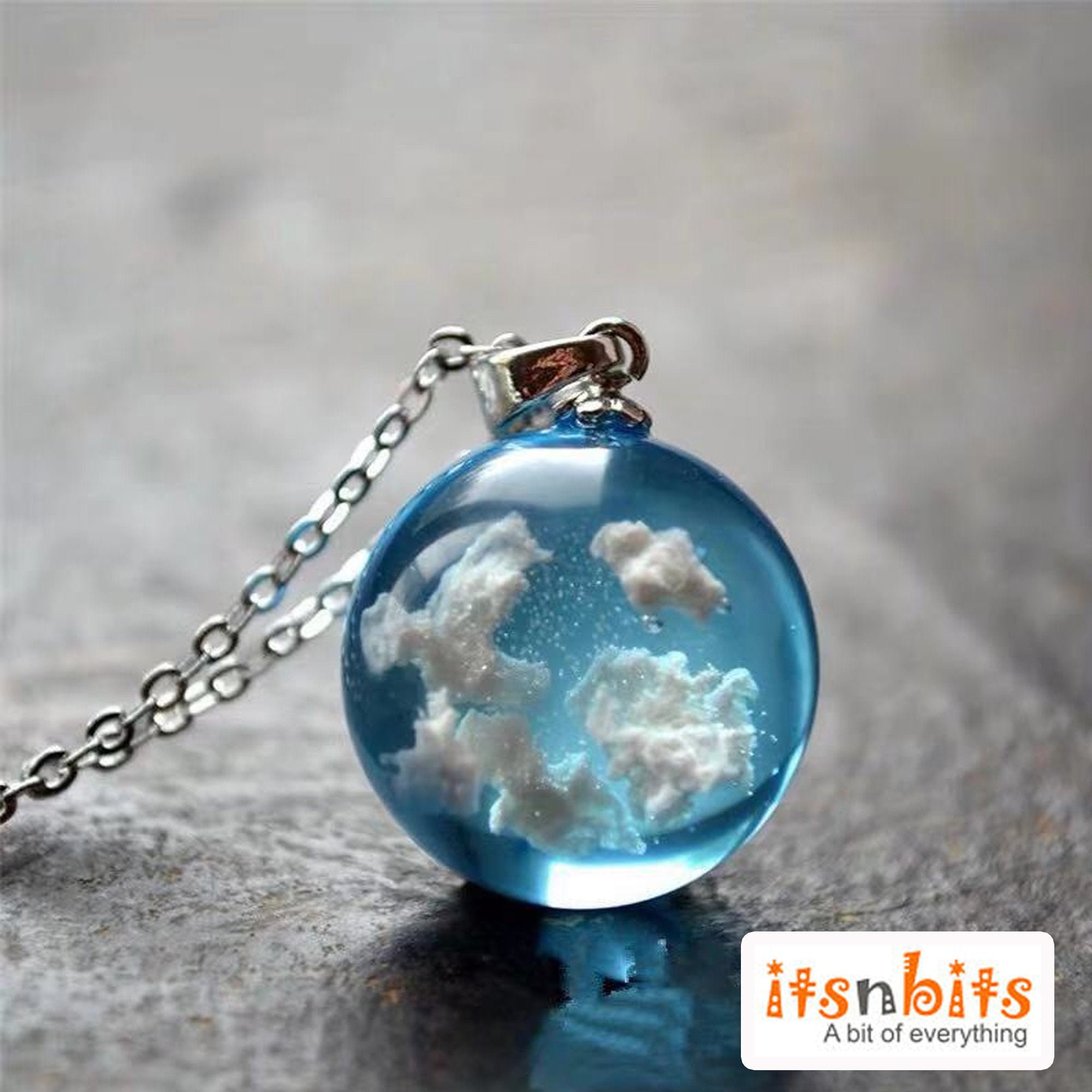 Sky blue deals necklace