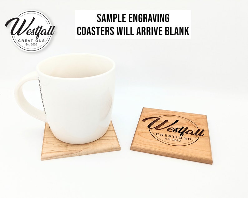 Wholesale Coaster Blanks 4x4x0.25 Cherry Etsy