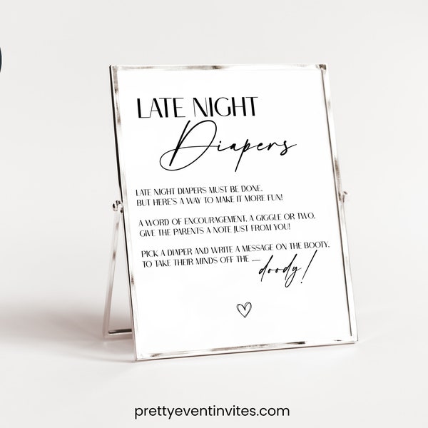 Late Night Diaper - Etsy