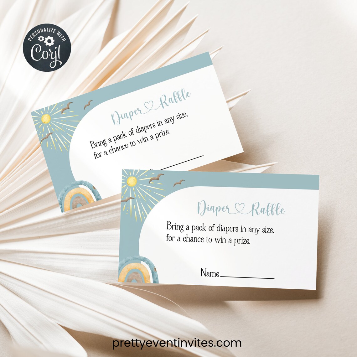 Diaper Raffle Ticket Diaper Raffle Sign and Card Printable Baby Shower ...