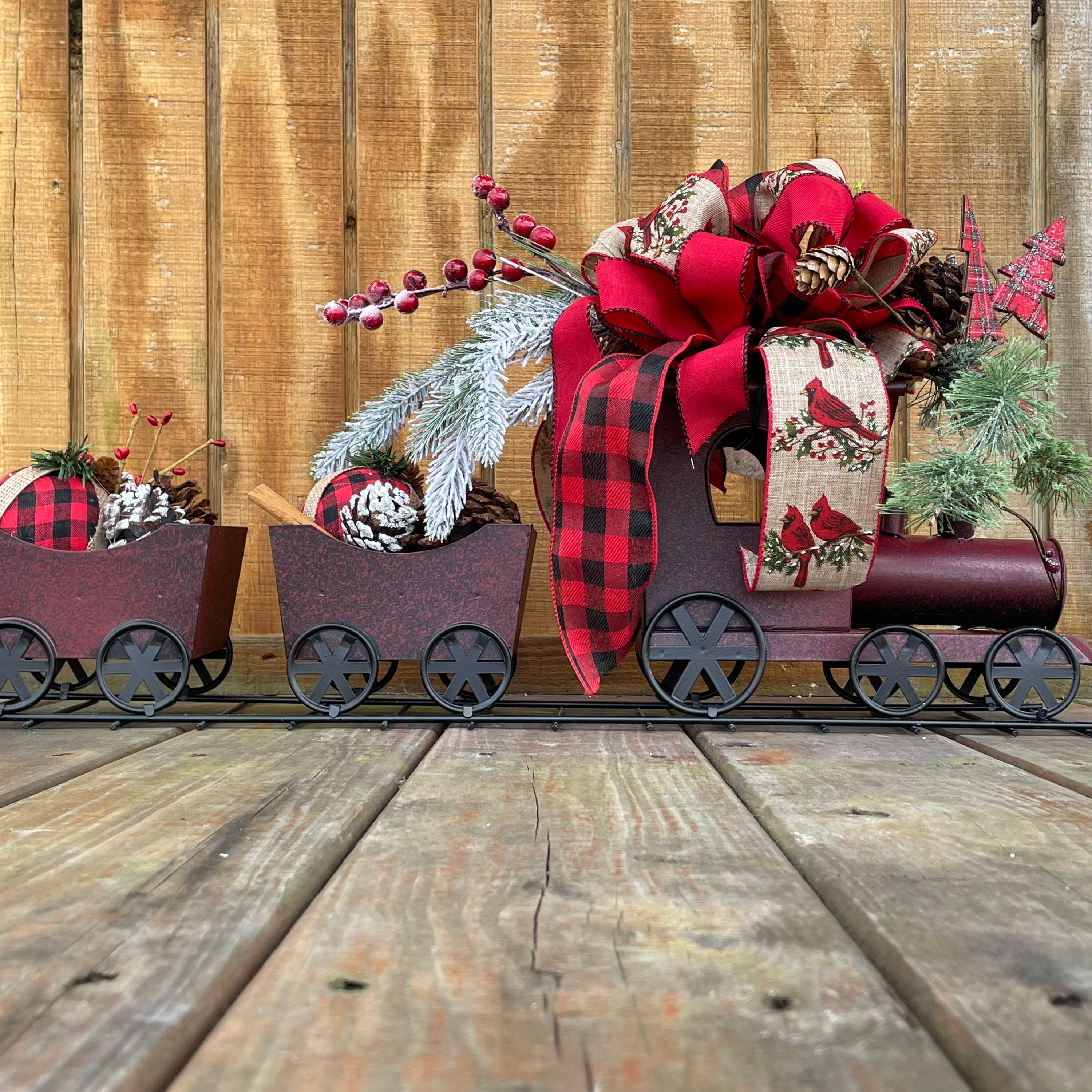 Christmas metal train decoration Clearance