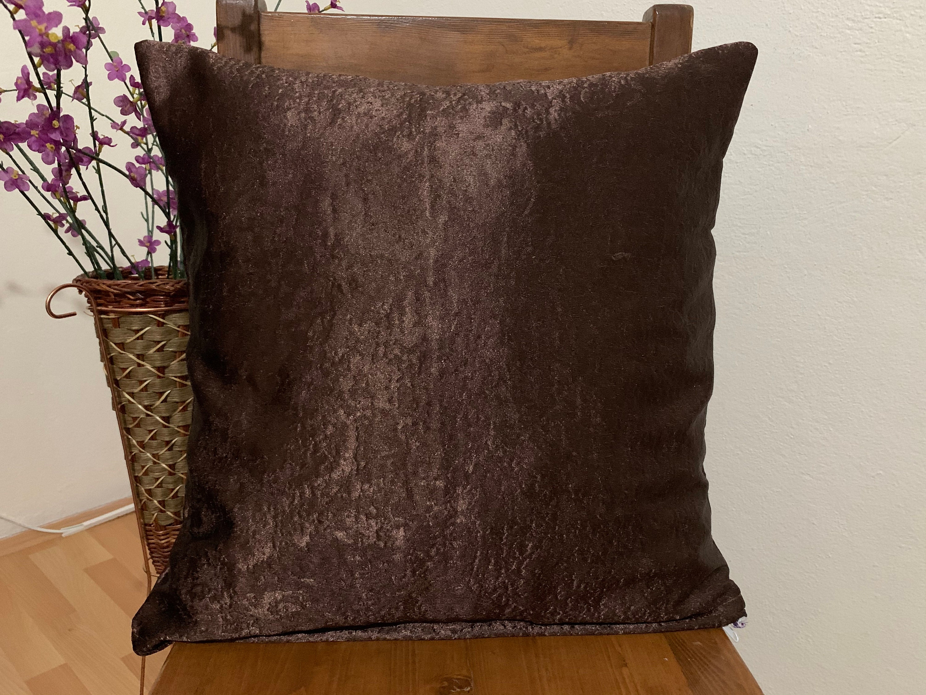 Luxurious Satin Cushion Covers Luxury Decorative Sateen Etsy