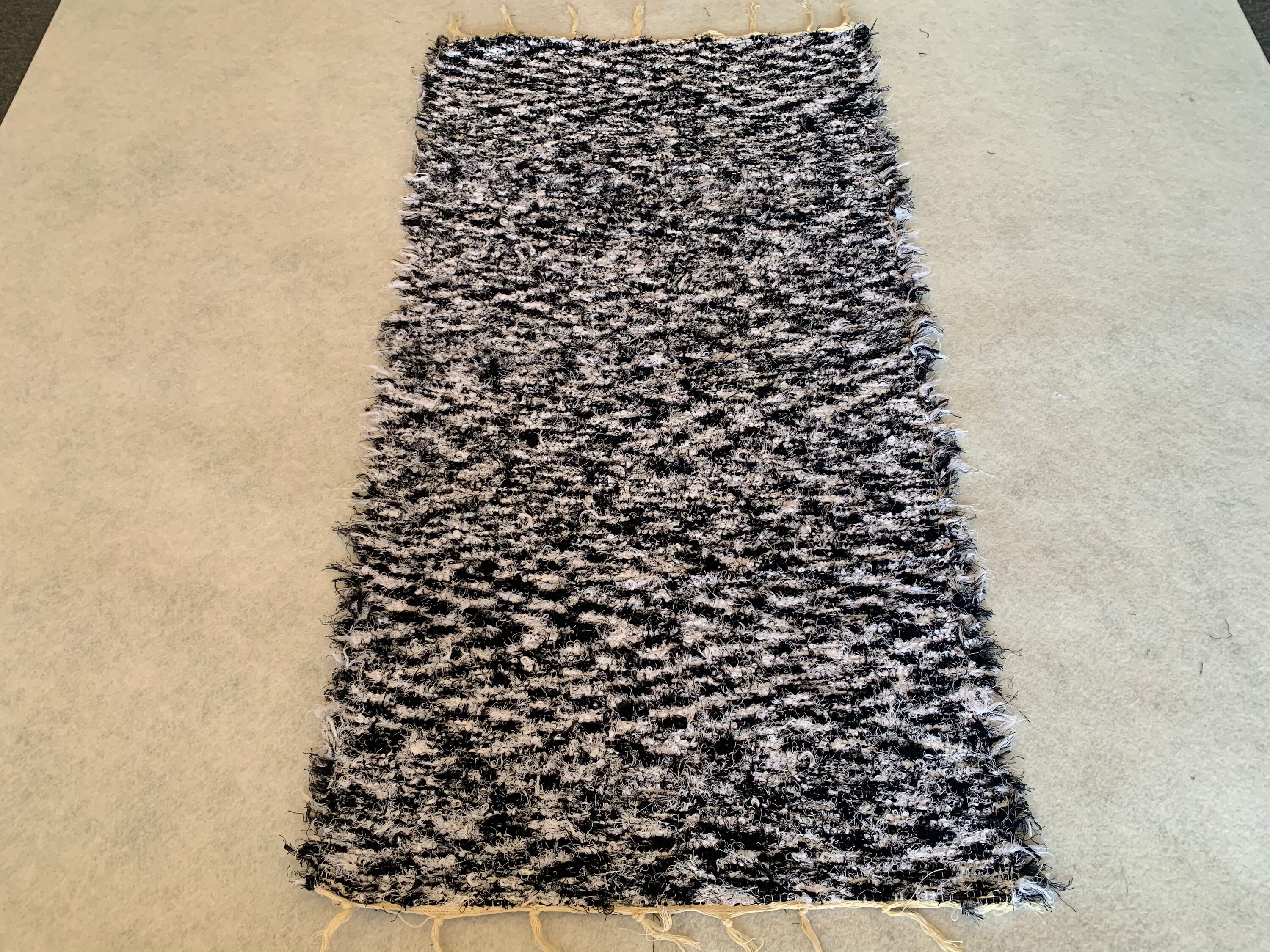 Black and White Floor Runner Rug Scandinavian Cotton Rug Etsy