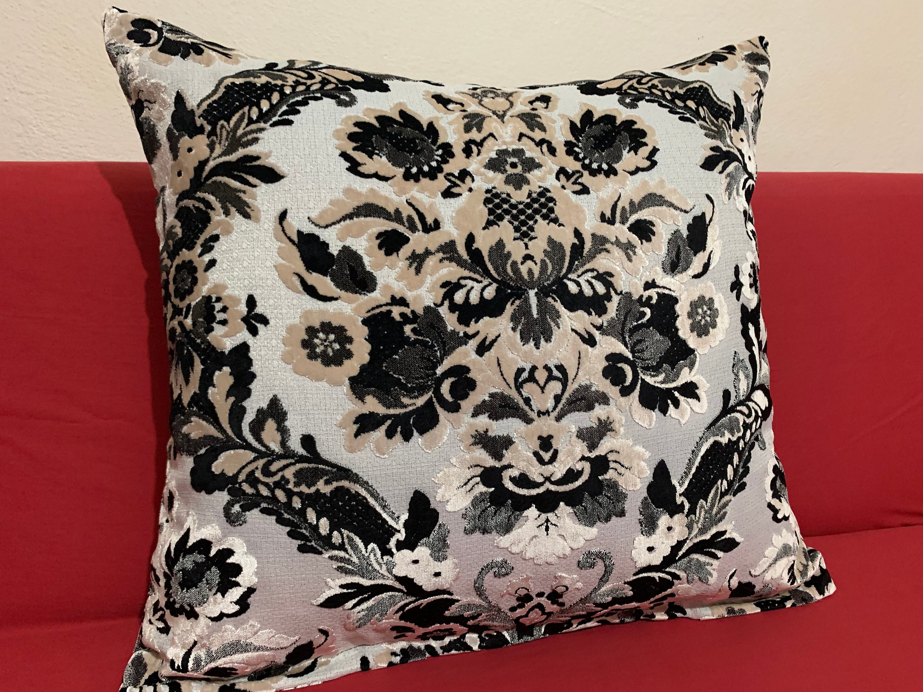 Kilim Pillow 26x26 Silk Velvet Pillow Cover Lumbar Pillow Etsy