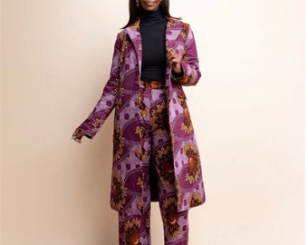 ALAAM stylische Trench Jacken im Afro Chic Look - mit Steppfutter - 100% Handfertigung - verschiedene Modelle