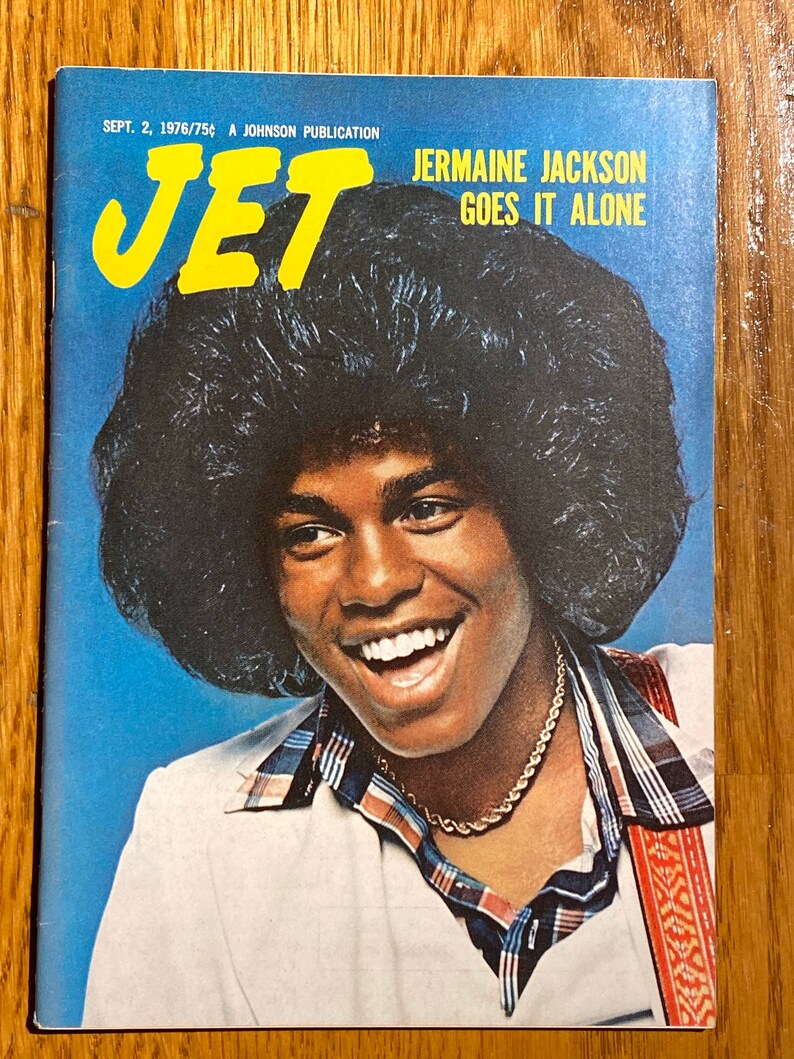 Vintage Jet Magazine Jermaine Jackson September 2 1976 Advance Etsy