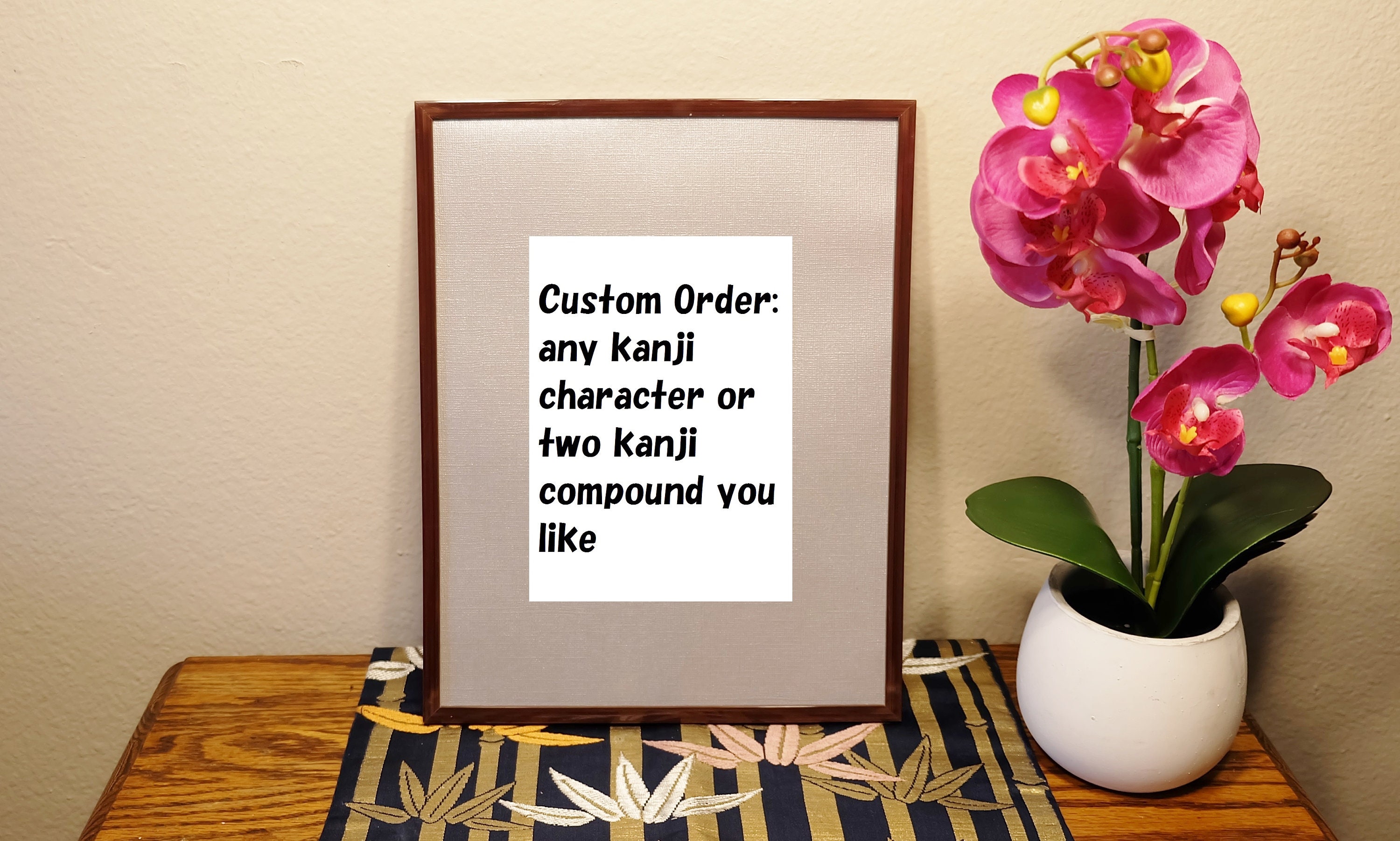 Custom Order Framed Calligraphy frame size 8.5 in x 11 in Etsy
