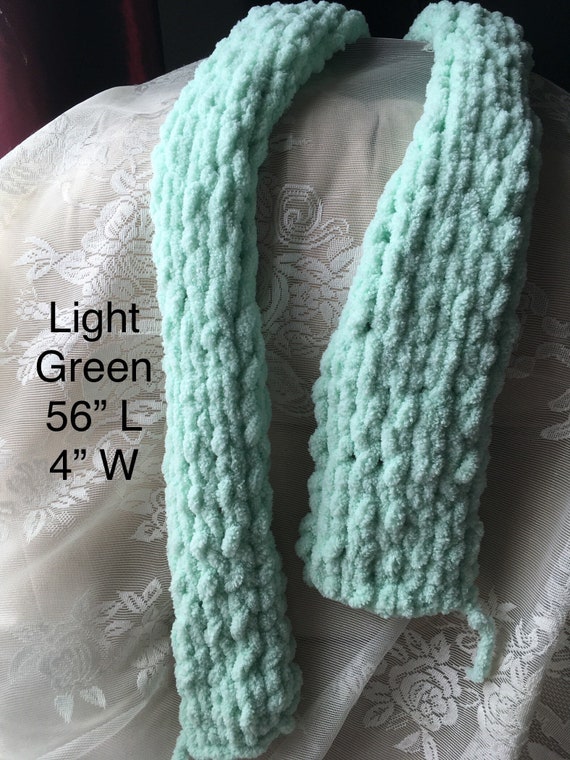 Handmade soft loop yarn scarf Etsy