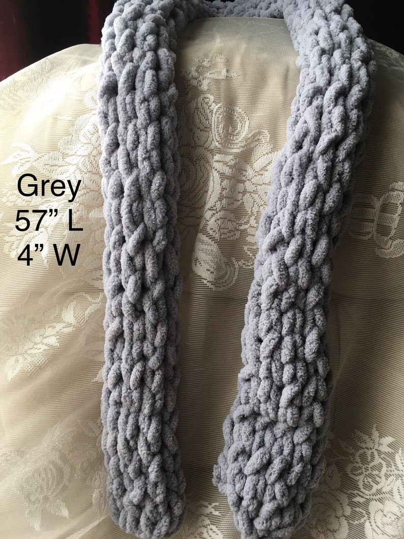 Handmade soft loop yarn scarf Etsy