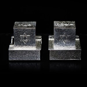 Tefilin Box, Pure Brushed Sterling Silver 925 Handmade Jewish Bar Mitzvah Gift Idea Judaica Gift