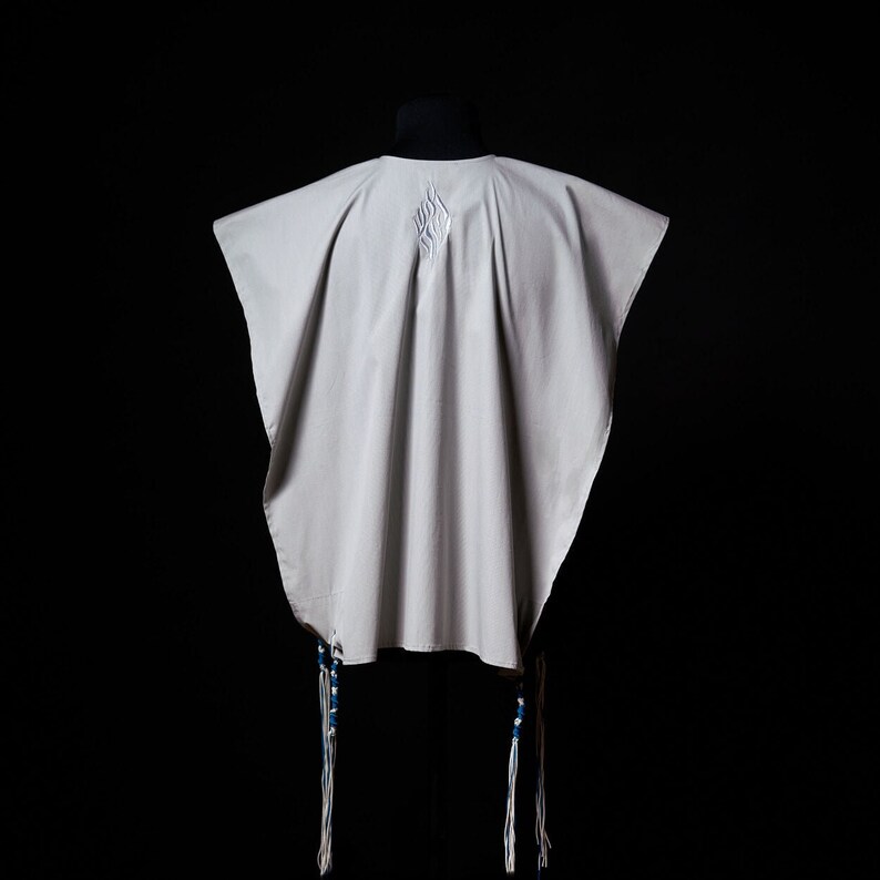thumbnail image 2 of Zion Judaica 100% Polyester Quality Mesh Tzitzit Garment Certified Kosher Imported From Israel - White - 2 Years 2 of 14