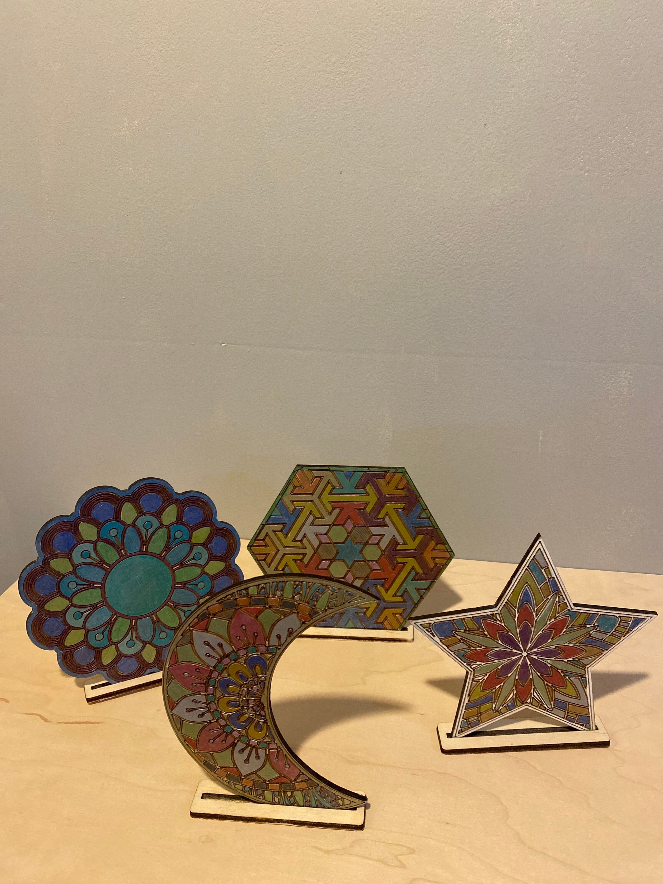 Geometric shapes for coloring-adult coloring-kid | Etsy