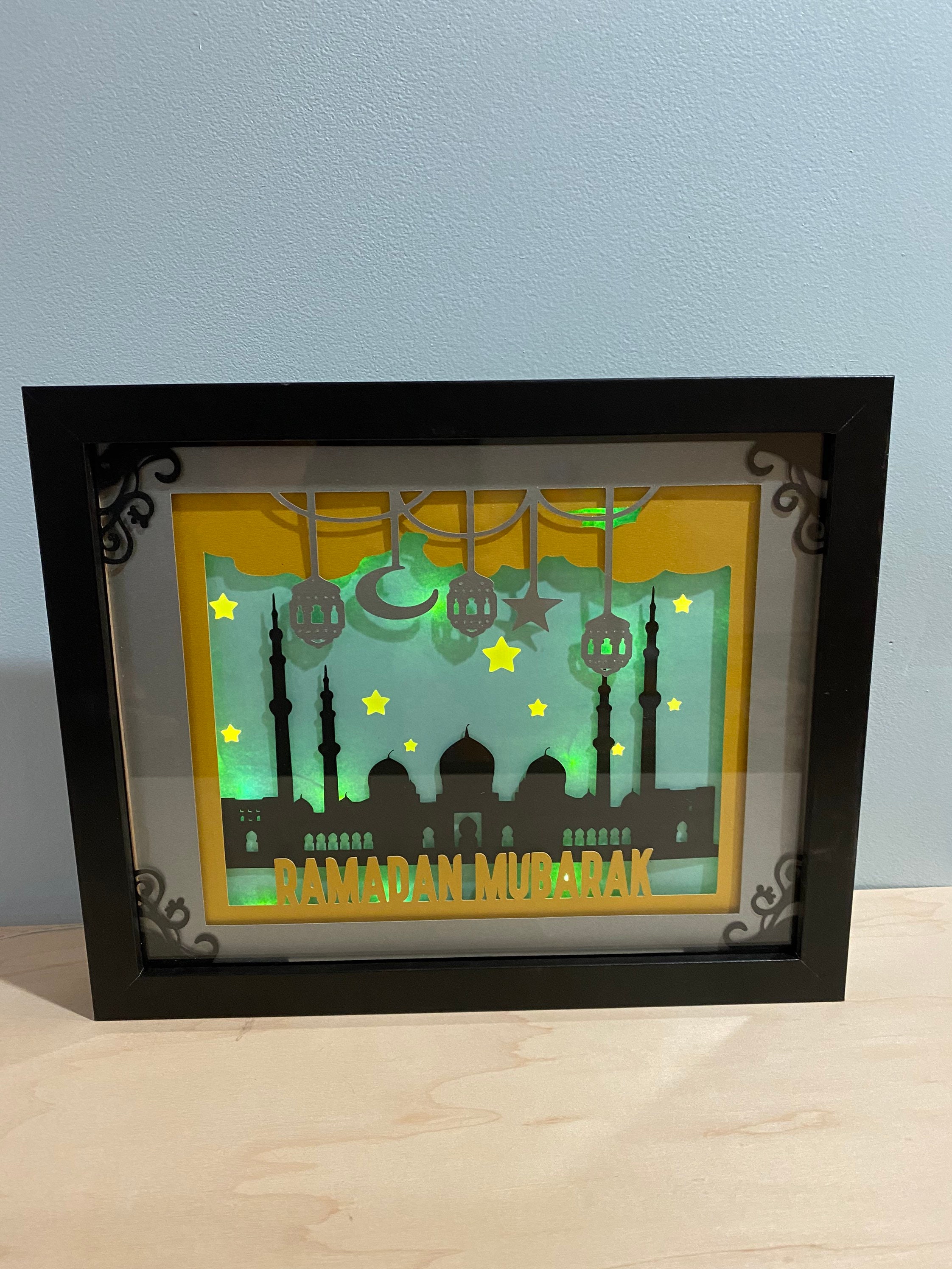 Download Template Ramadan Shadow Box 3d Layered Paper Art Layered Etsy