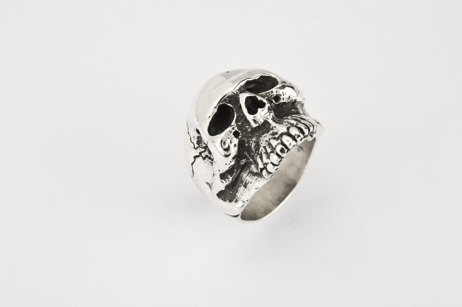Anatomical Skull Ring Etsy