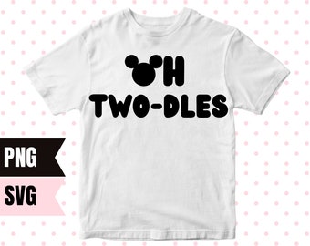 Oh Two-dles | 2nd Birthday Mickey Mouse Club House | Minnie Mouse Birthday | Birthday Shirt