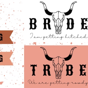 SVG Bundle Bride & Bridesmaid Bride Tribe | Getting Hitched | Getting Rowdy