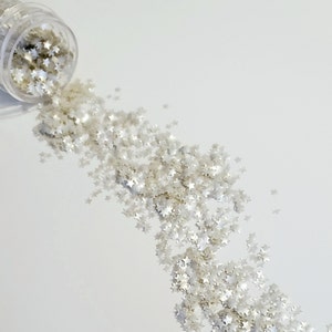 Edible Glitter Silver Star Sprinkles: Cocktail & Dessert Decor