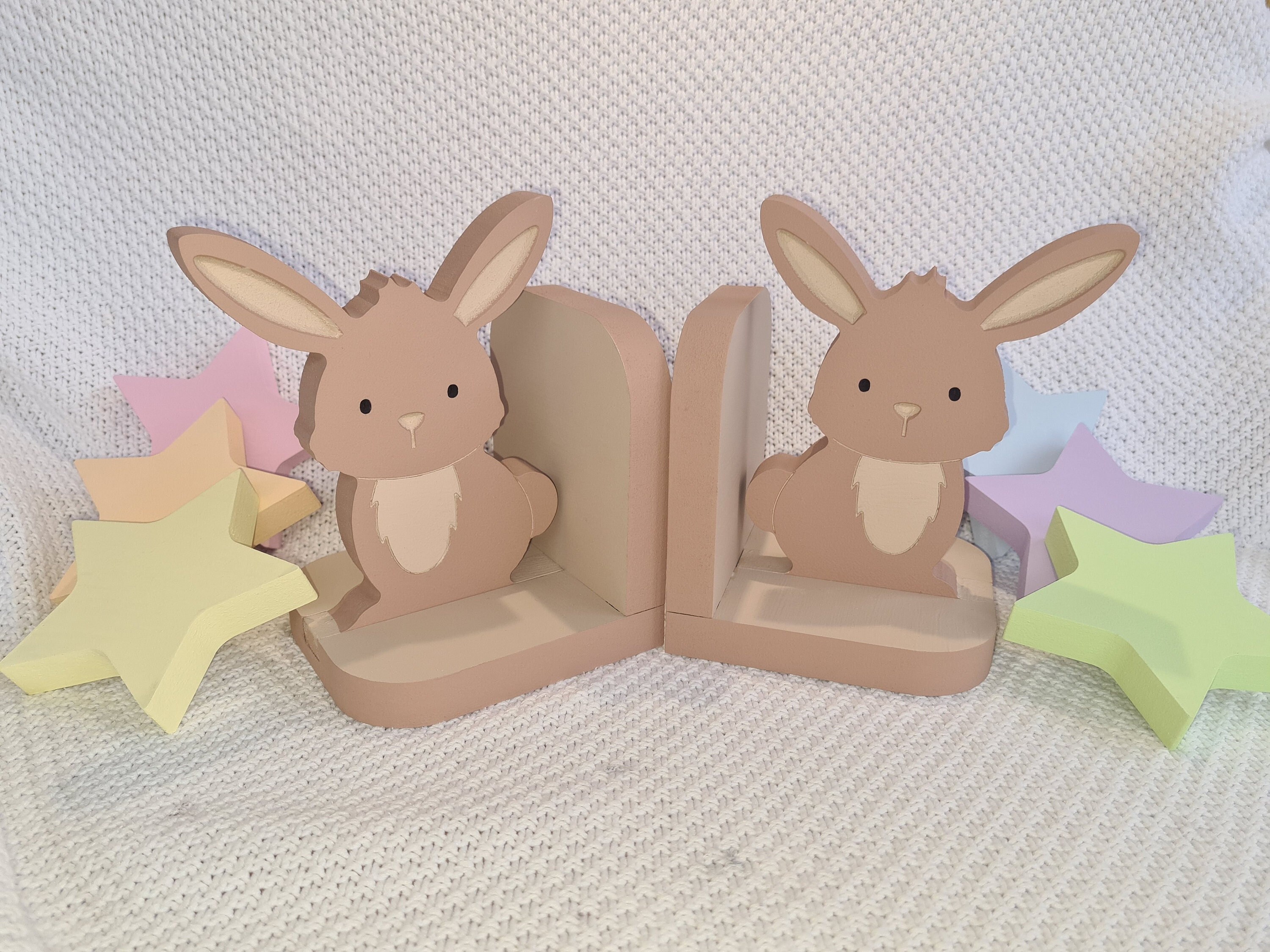 Nursery Bookends Handmade Bunny Bookends Children Home & Living Home