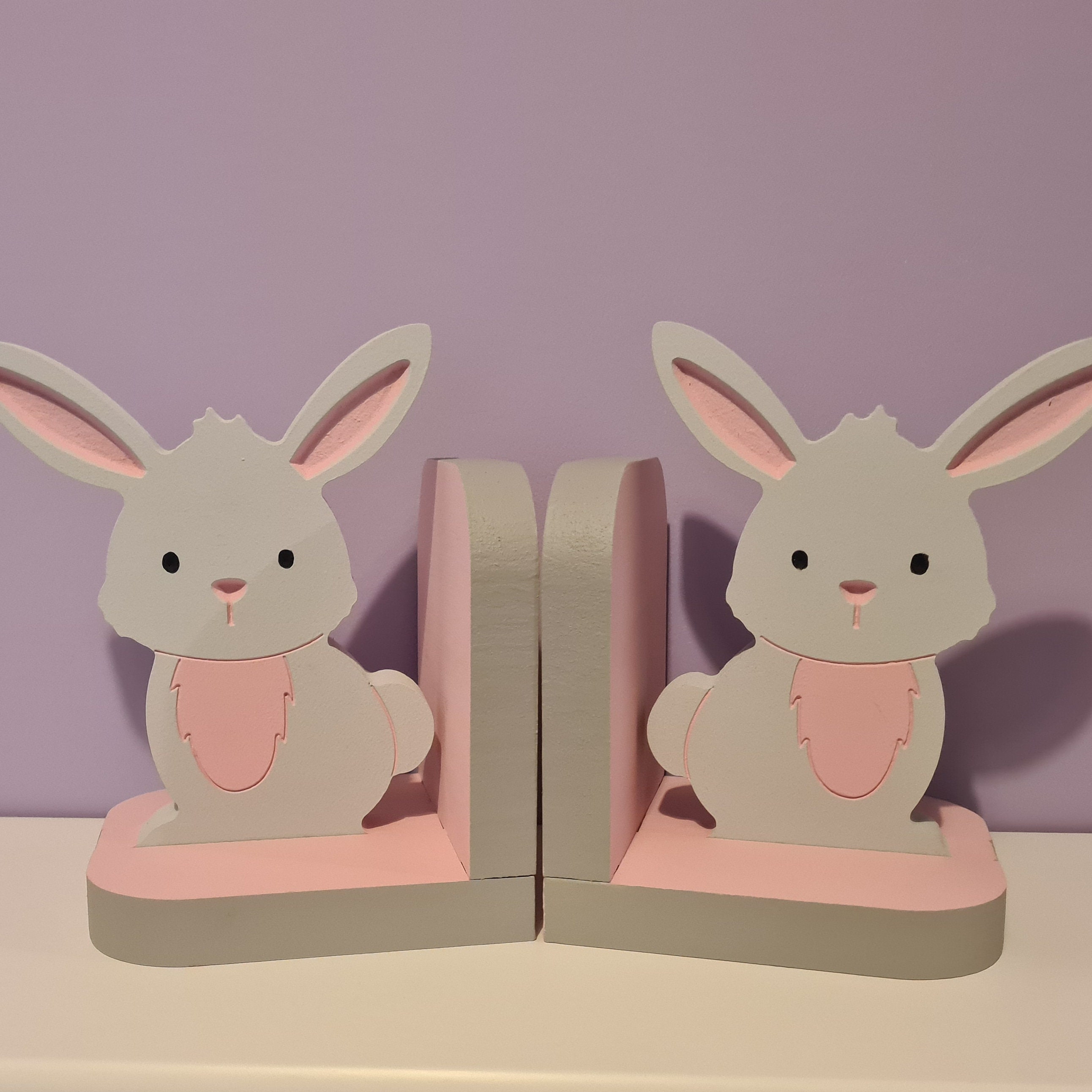 Bunny rabbit bookends Kids bookends books kids decor cute Etsy