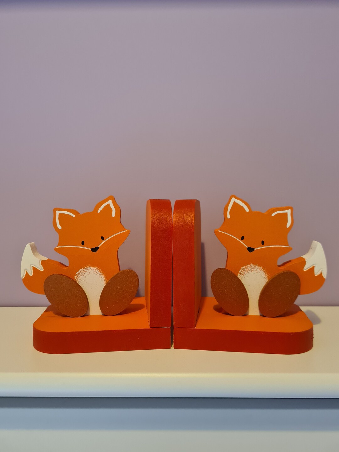 Fox Bookends Woodland Fox Nursery Woodland Animal Decor Etsy