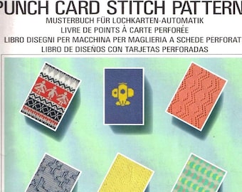 Machine knit pattern,punch card,knitting machines,ebook pattern