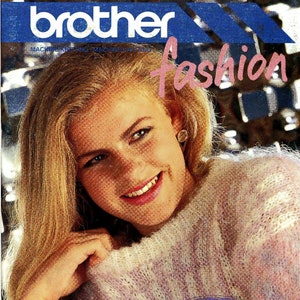 Vintage knitting machine patterns magazine,BROTHER fashion vol.7,Special KH-260 section,PDF