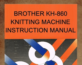 Brother breimachines handleiding KH-860, patroon ebook pdf