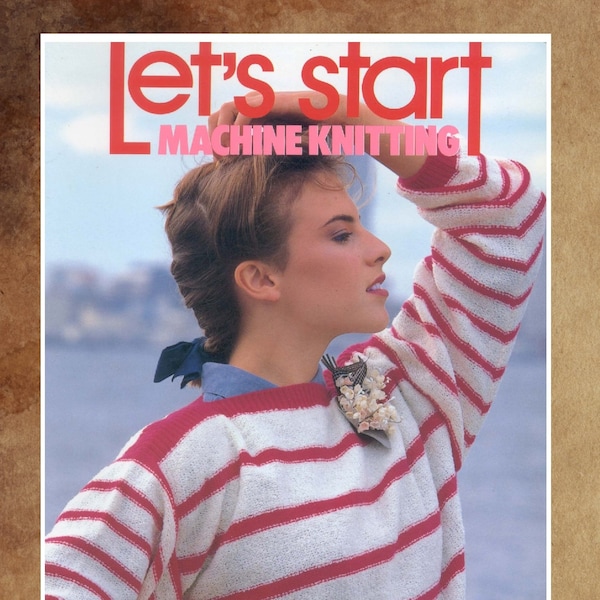 Let's Start,vintage machine knitting,instant download PDF