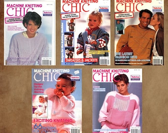 Knit machines knitting knitted pattern, Vintage EBOOK on PDF Parts 16-20